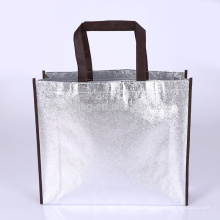 Wiederverwendbares förderndes metallisches lamelliertes nicht gewebtes Taschen-EinkaufsTaschen-Taschen-Lebensmittelgeschäft für Supermarkt
